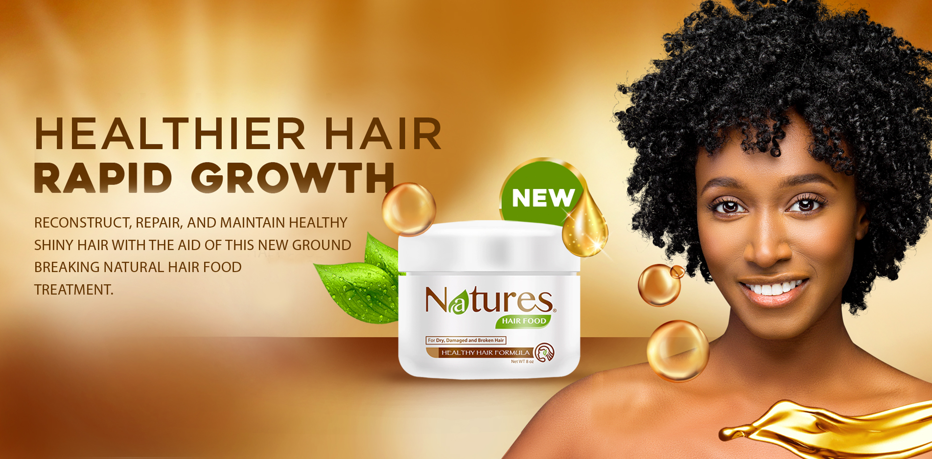 Nature's Hair Food – The only food your hair will need.